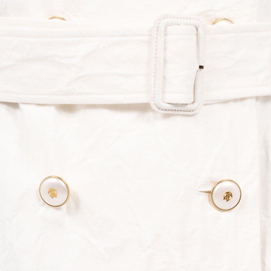 RC Trench in Jacquard di cotone con motivo Leopardato WHITE WQT503-CH090