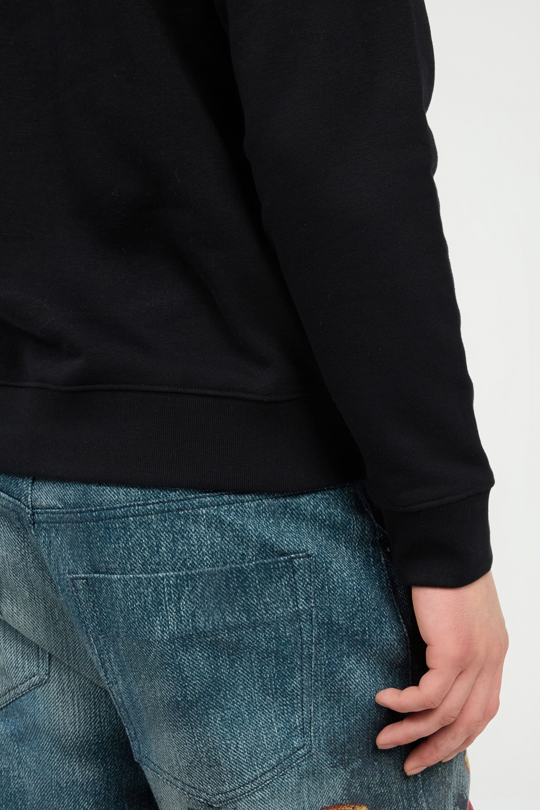 RC Black Sweatshirt with Logo BLACK POT66A-CF052
