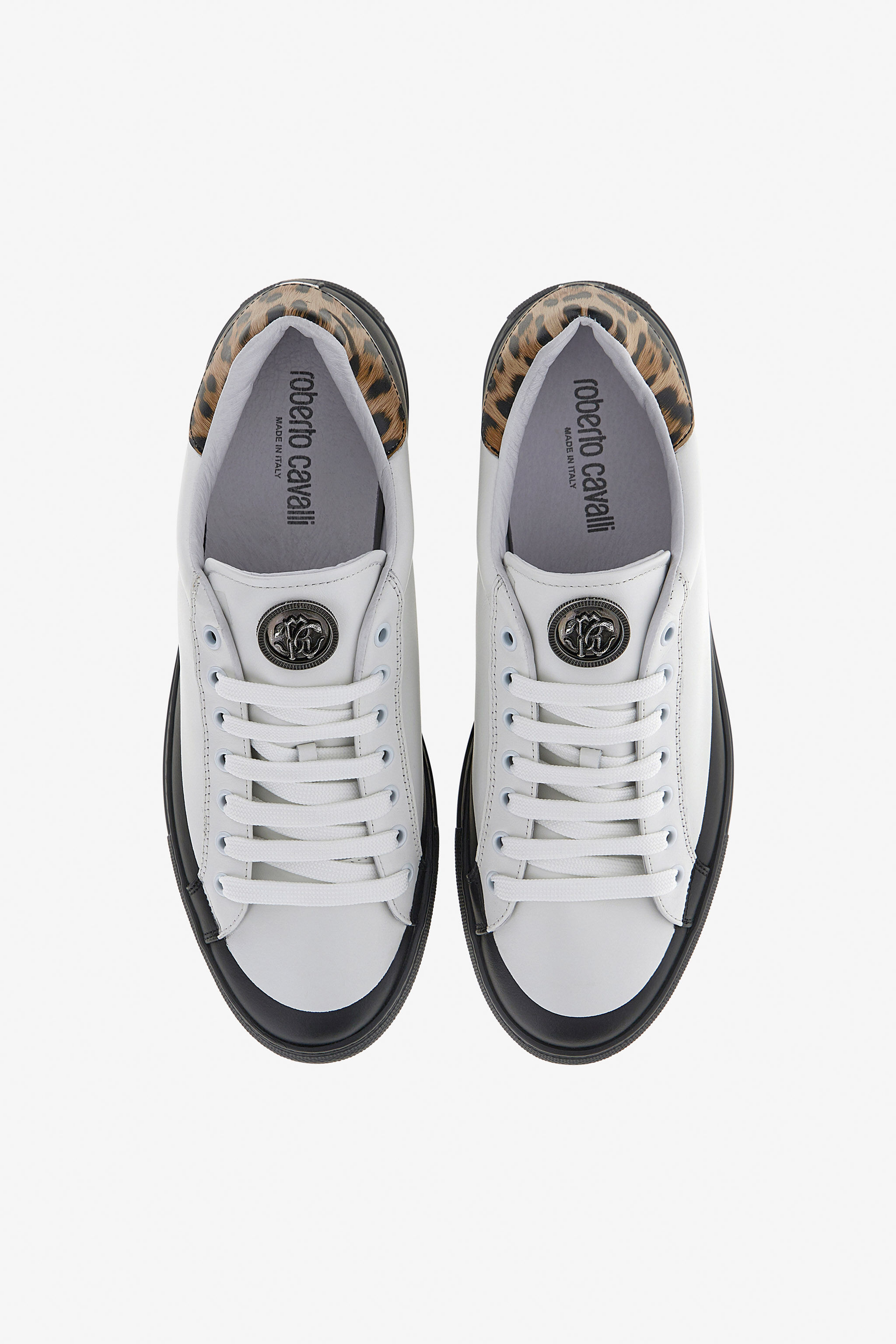 RC Low-top sneakers with Jaguar print White/Black RRS011-PZX90