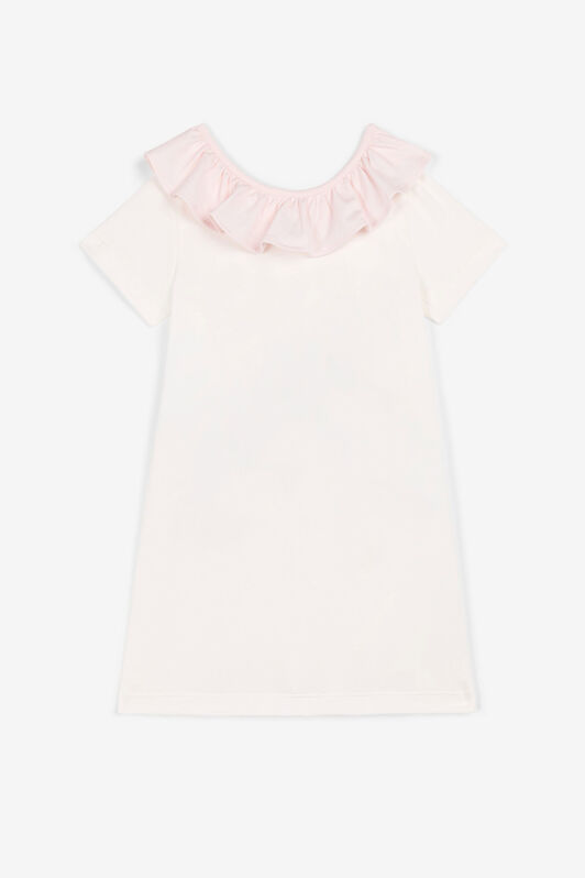 JU Seascape-Print Logo Dress MILKY WHITE OJT144-ISA2J