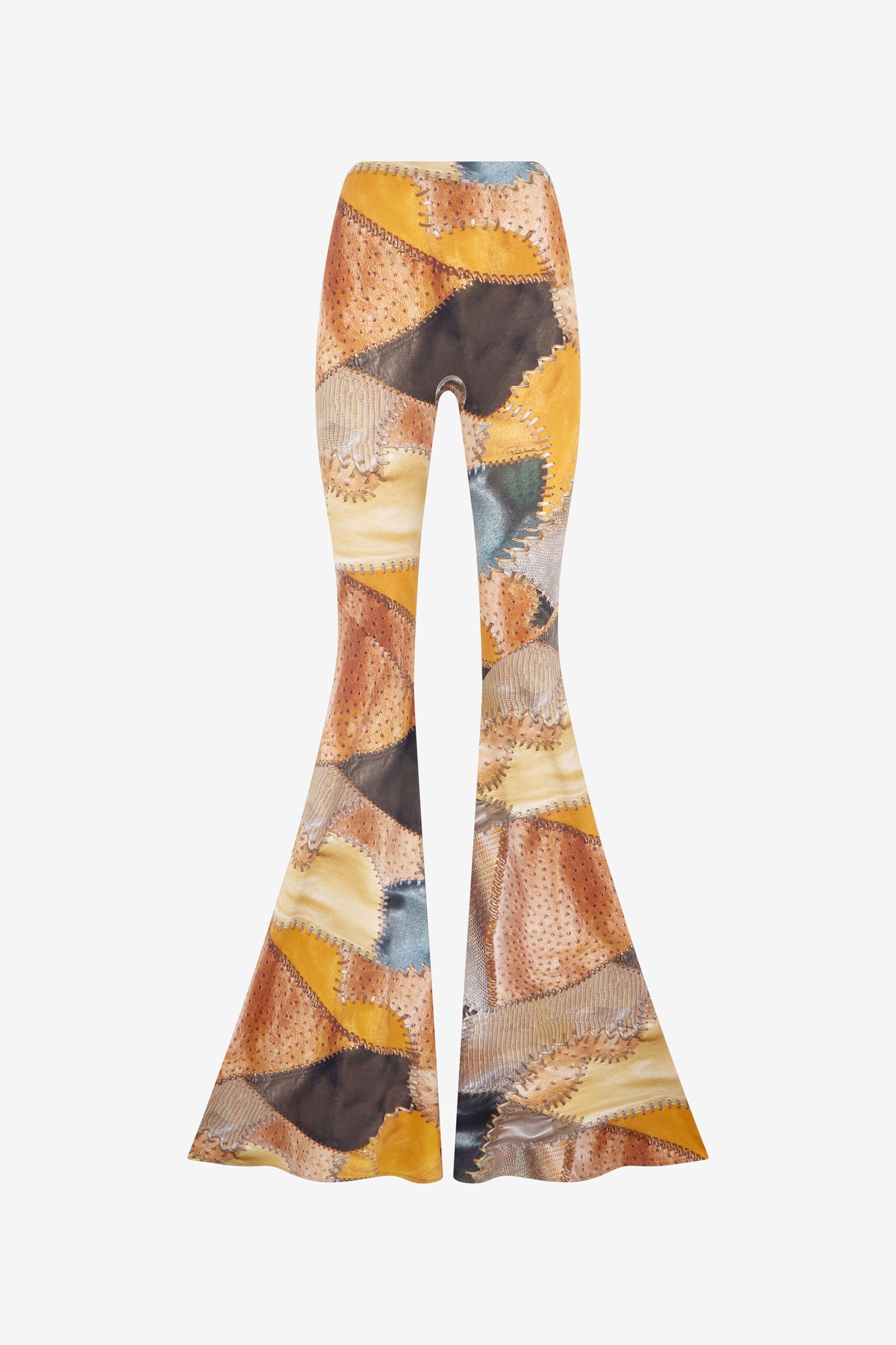 RC Patchwork Print Hose RC Patchwork Print Hose BROWN XQT206-LNT29