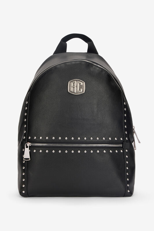 RC Roberto Cavalli Studded Leather Backpack RC Roberto Cavalli Studded Leather Backpack BLACK VRB008-PZB05