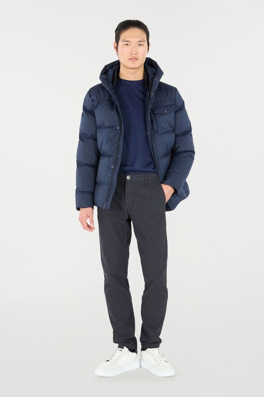 RC Chaqueta Acolchada Azul con Capucha Azul oscuro OOT40F-DJ001