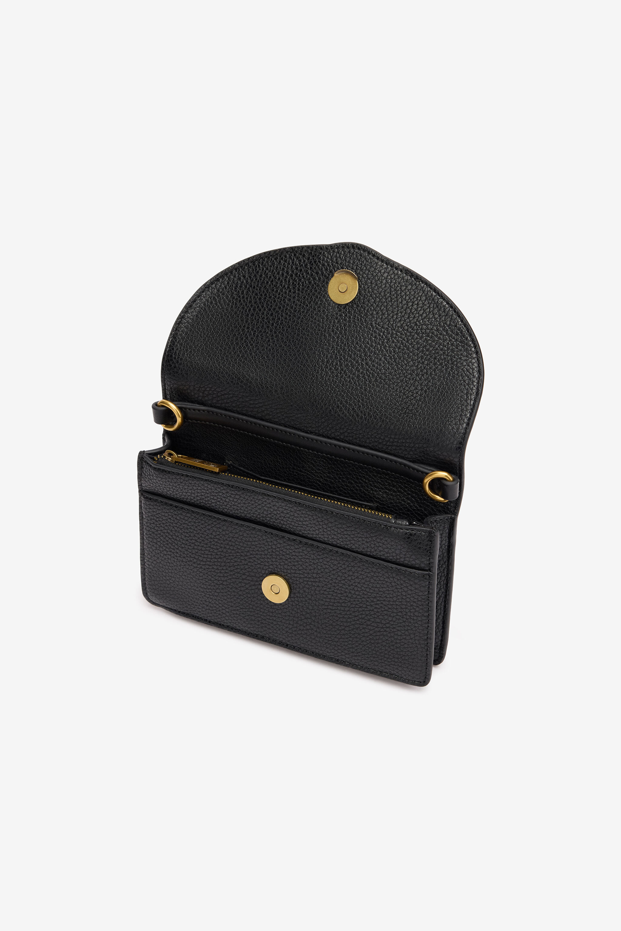 JC Hammered Bag With JC Monogram Black TFP055-TF514