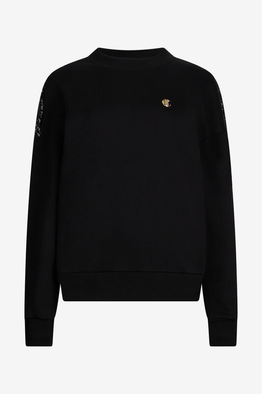 JC Black Sweatshirt With Sequined Back JC Black Sweatshirt With Sequined Back BLACK VFS030-VF354
