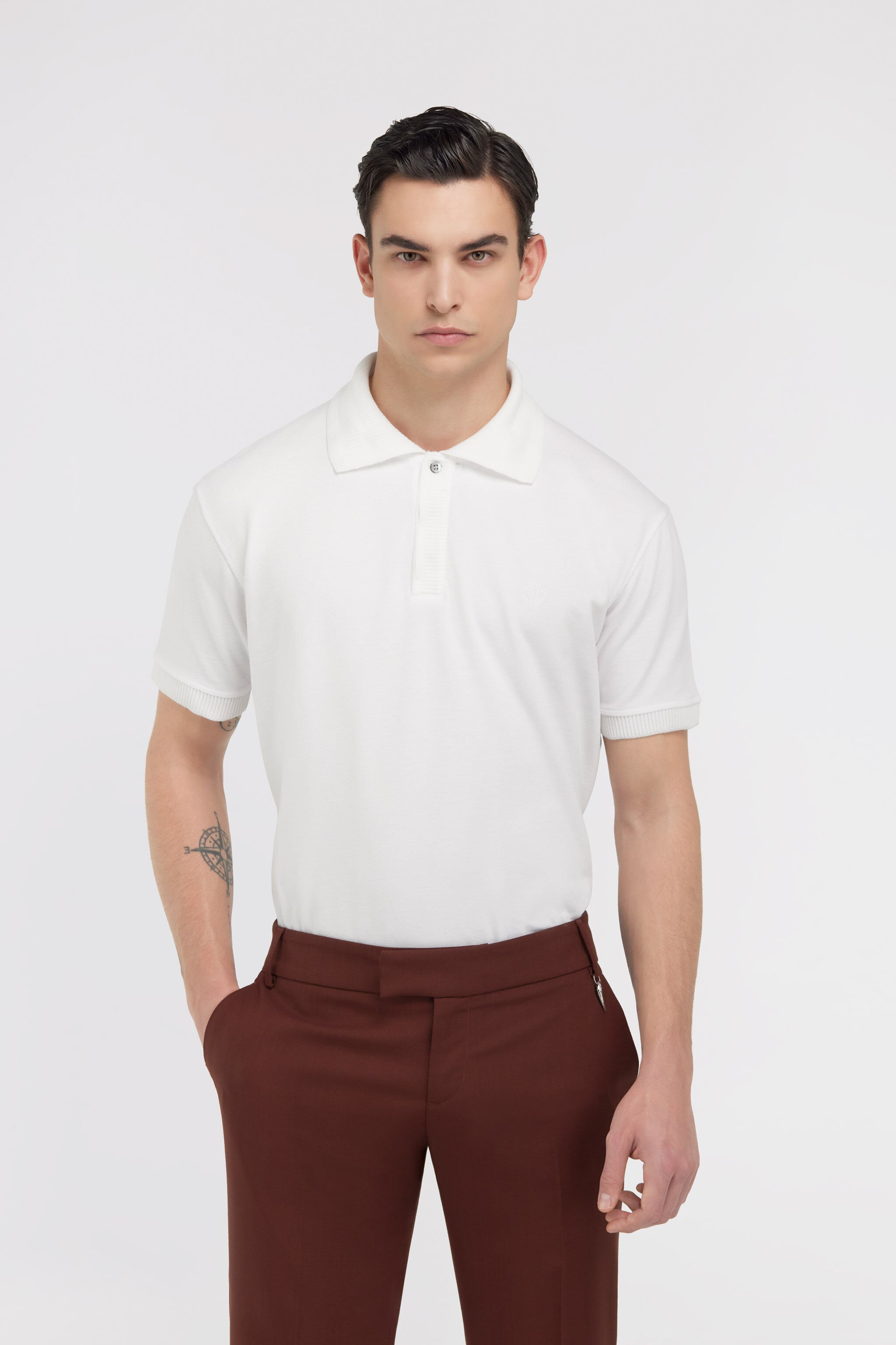 RC RC logo Polo White SRT64B-KB002