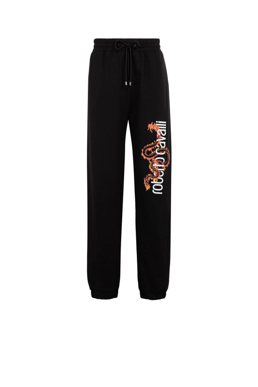 RC Snake Logo-Print Cotton Sweatpants RC Snake Logo-Print Cotton Sweatpants Black IS7211-CF050