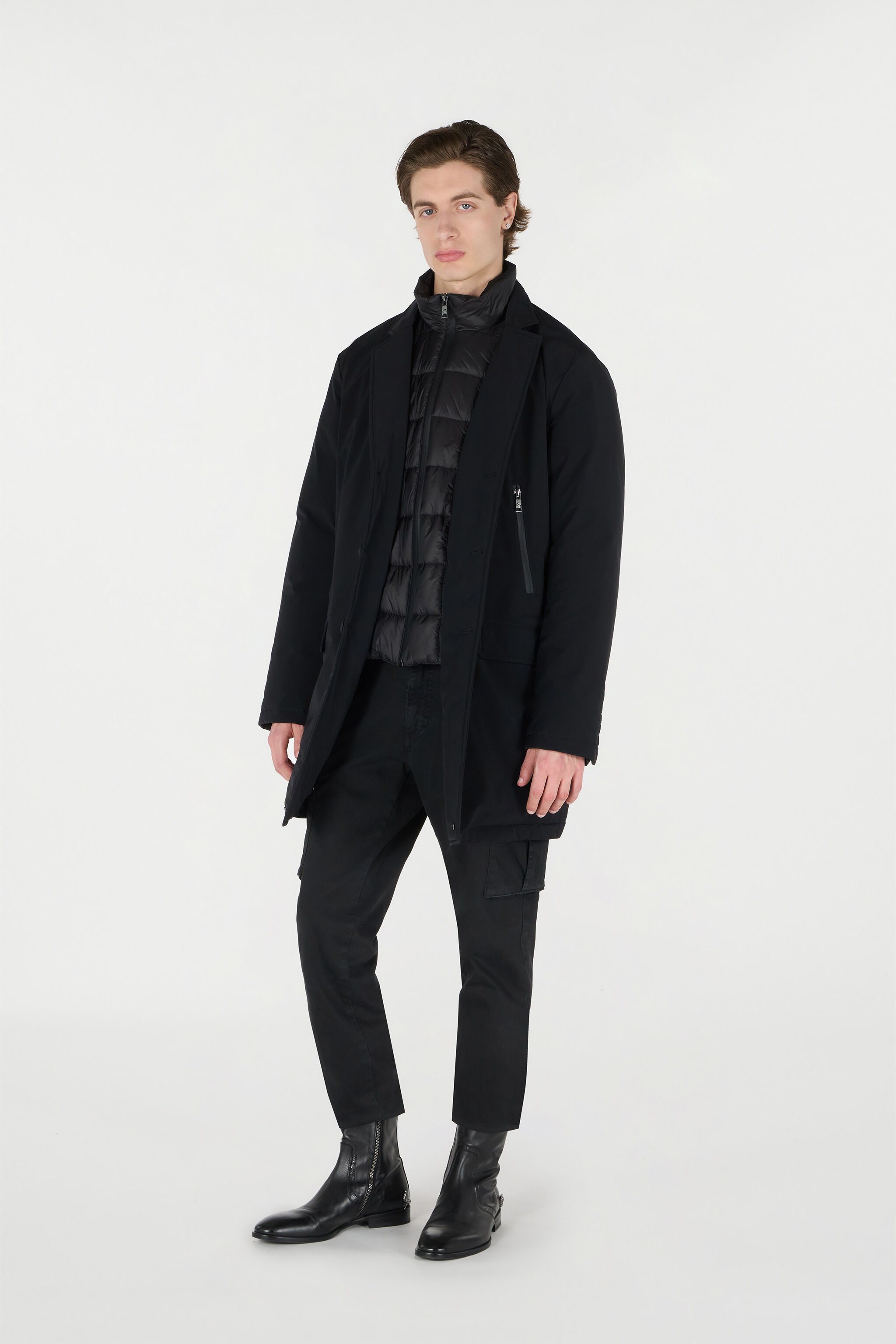 RC Padded Jacket With Quilted Insert Black OOT40E-SBO04
