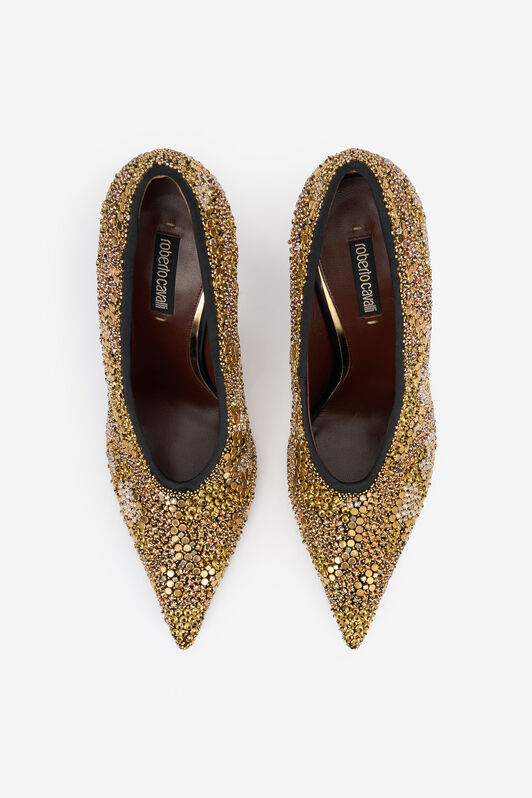 RC Gold Pointed Décolleté Shoes ORO VWS008-FL13R