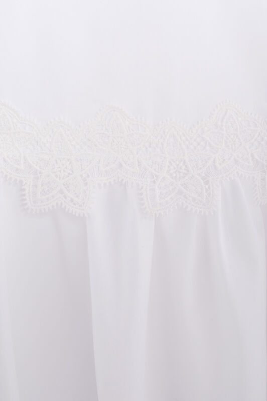 JU Abito con ricami WHITE IJT10E-FN054