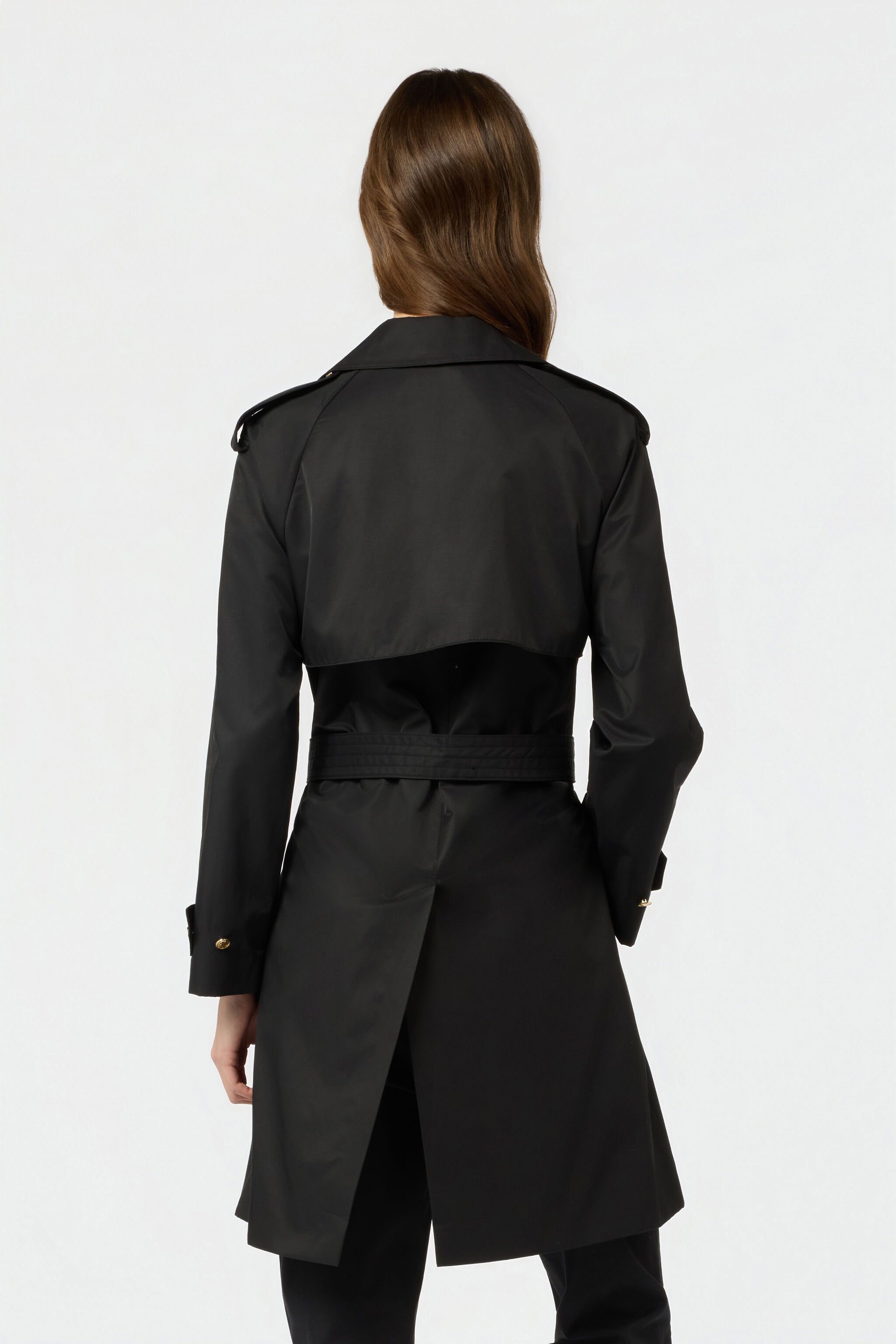 RC Black Trench Coat BLACK SOT50B-FA110