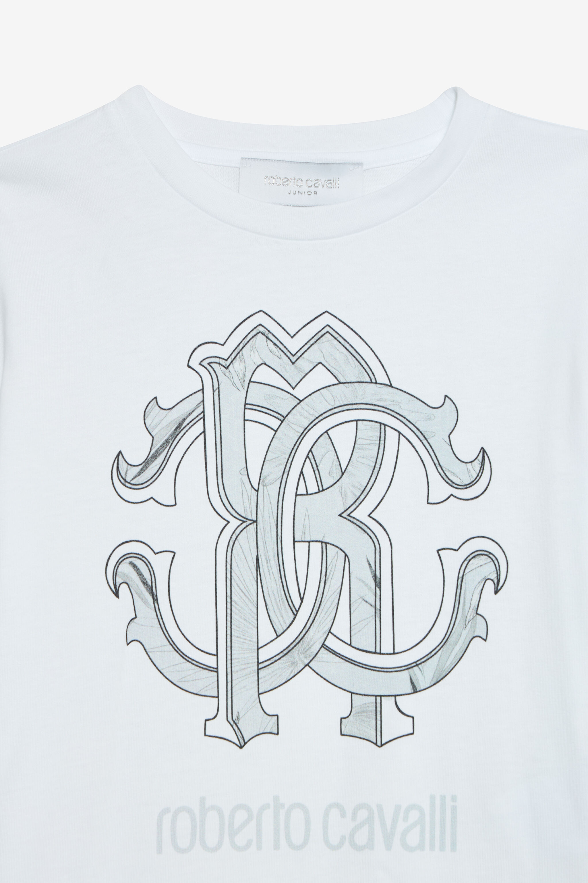 JU Optical White T-Shirt with RC Monogram OPTICAL WHITE VJT60P-JD001