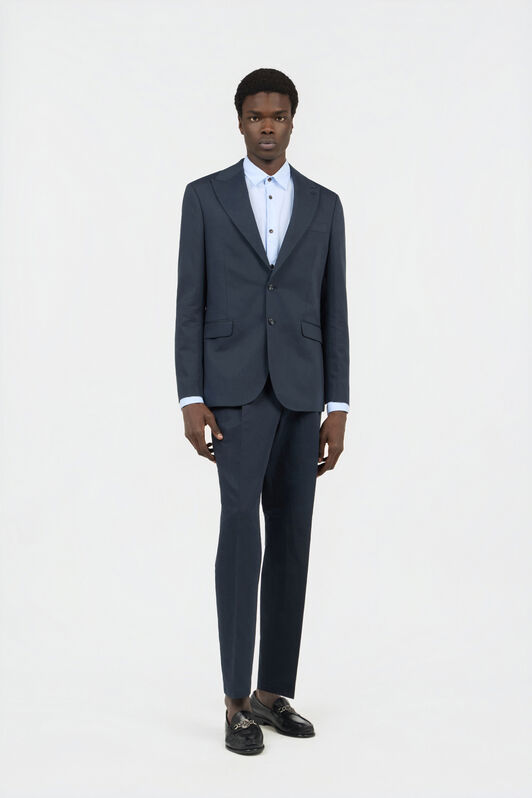 RC Blue Cotton and Linen Suit BLUE SOT40F-LG026