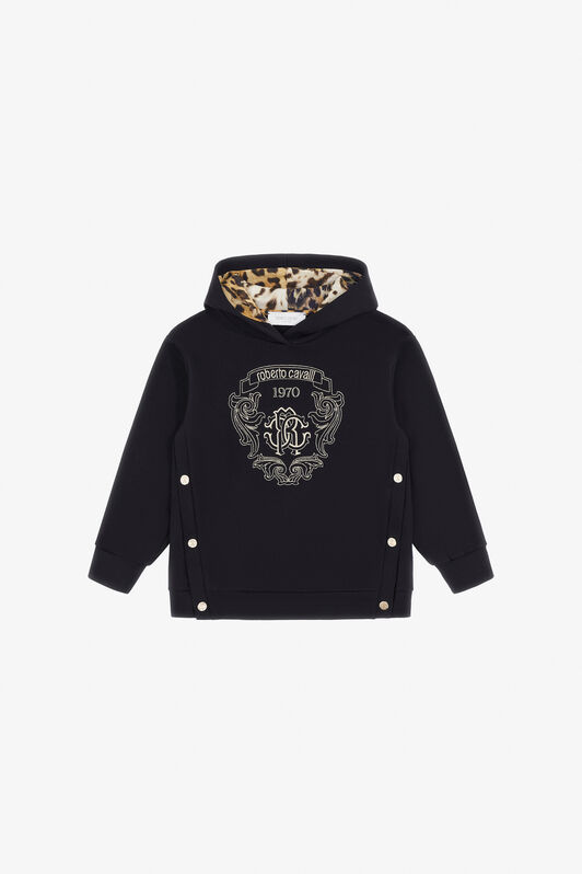JU Sweat-shirt imprimé Noir TJT68F-CF050