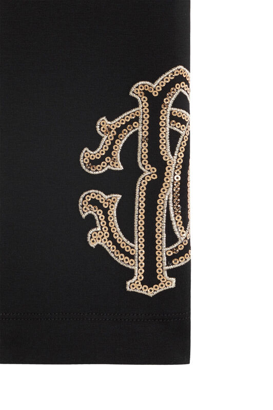 JU Legging noir à logo en sequins JU Legging noir à logo en sequins BLACK JJT221-JV025