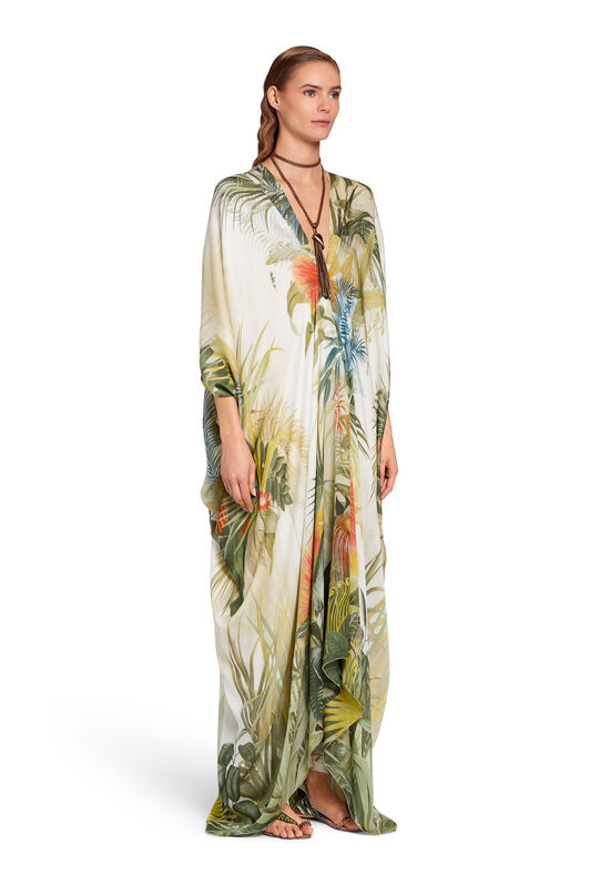 RC Caftan à imprimé Le Monde Vegetale RC Caftan à imprimé Le Monde Vegetale MULTICOLOR KWT901-CTV45