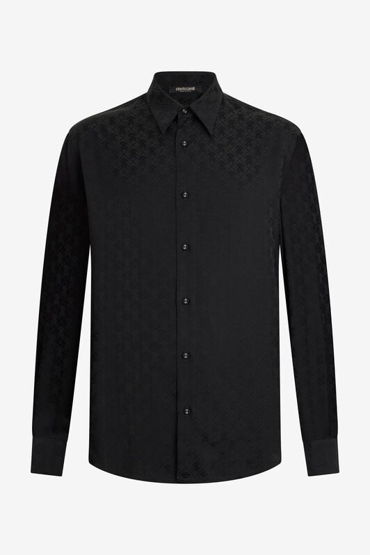 RC Hemd mit Monogramm Mirror Snake Allover BLACK VRT711-RK010
