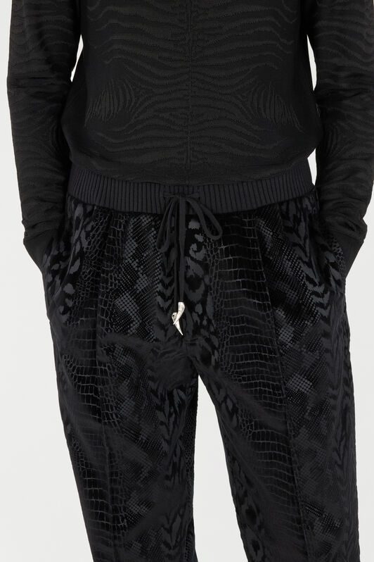 RC Pantalon Avec Motifs Animaliers Noir URT25Y-CJ007