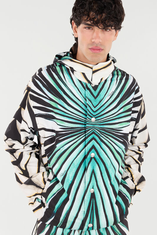 RC Ray Of Gold Print Nylon Windbreaker RC Ray Of Gold Print Nylon Windbreaker Light blue TRT461-5RM72