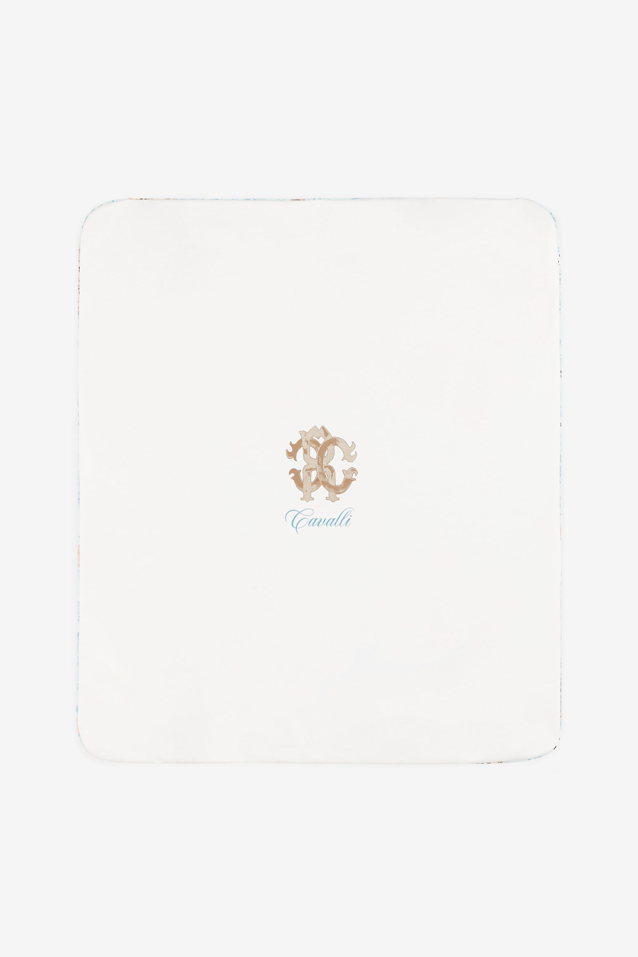 JU RC Monogram And Teddy Bear-Print Blanket Light blue RJT815-JFG79