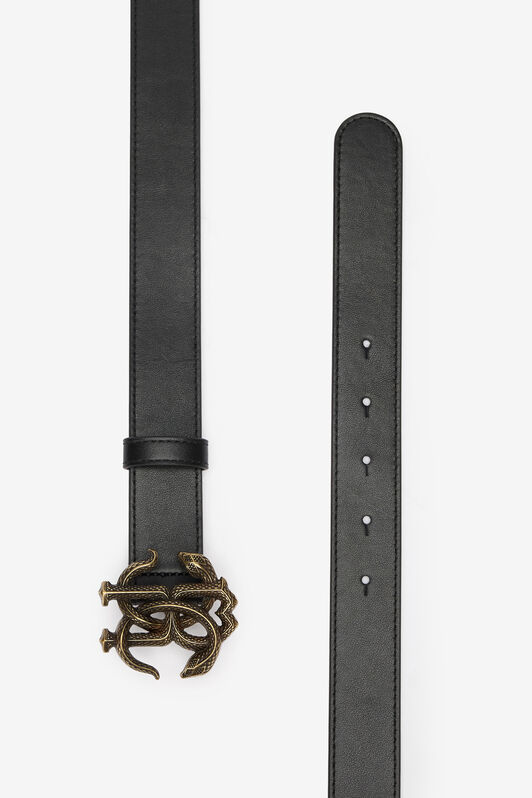 RC Cintura In Pelle Monogram RC NERO 191101 PSC01U-PN115