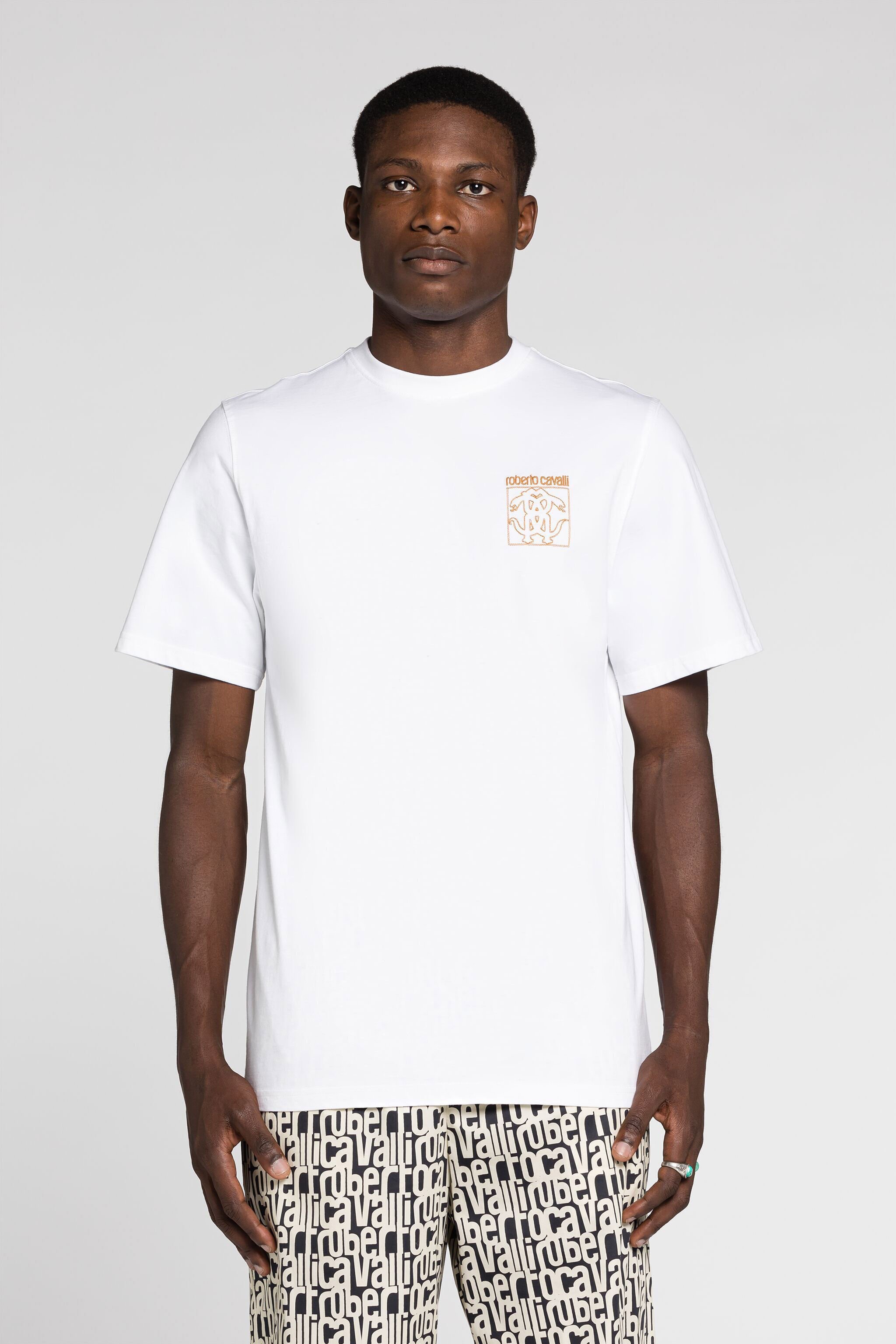 RC Mirror Snake Cotton T-Shirt White RRT61E-JD060