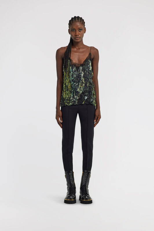 RC Marble Print Top Dark green TWT601-7NN20
