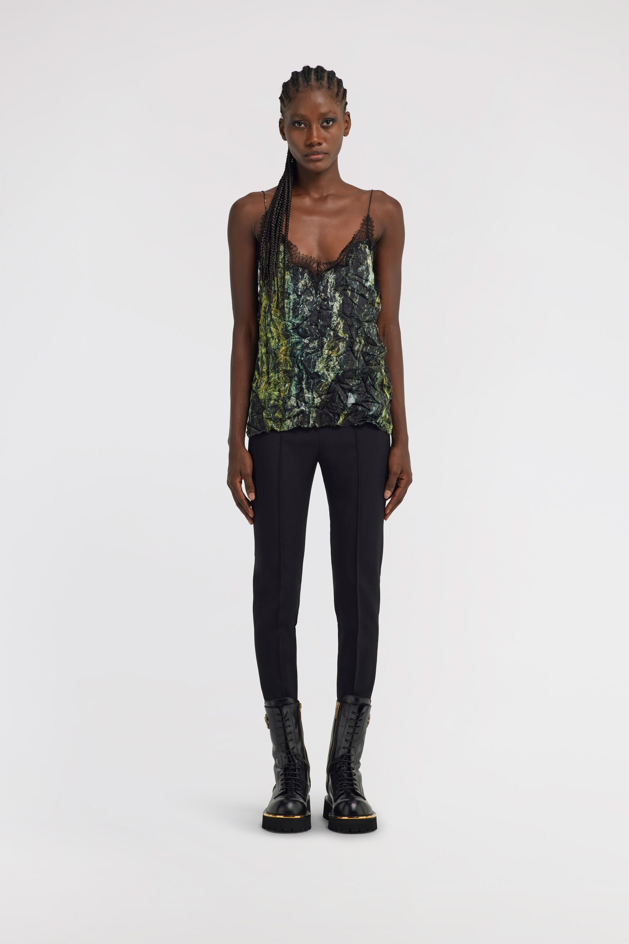 RC Marble Print Top Dark green TWT601-7NN20