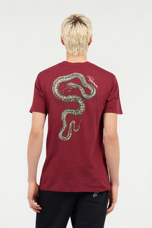 RC Burgundy Snake Print T-Shirt RC Burgundy Snake Print T-Shirt CABERNET ROT60E-JD065
