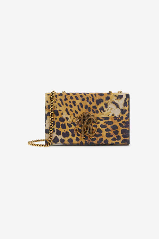 RC Shoulder bag with Monogram Mirror Snake Light Brown SKB120-PZC26