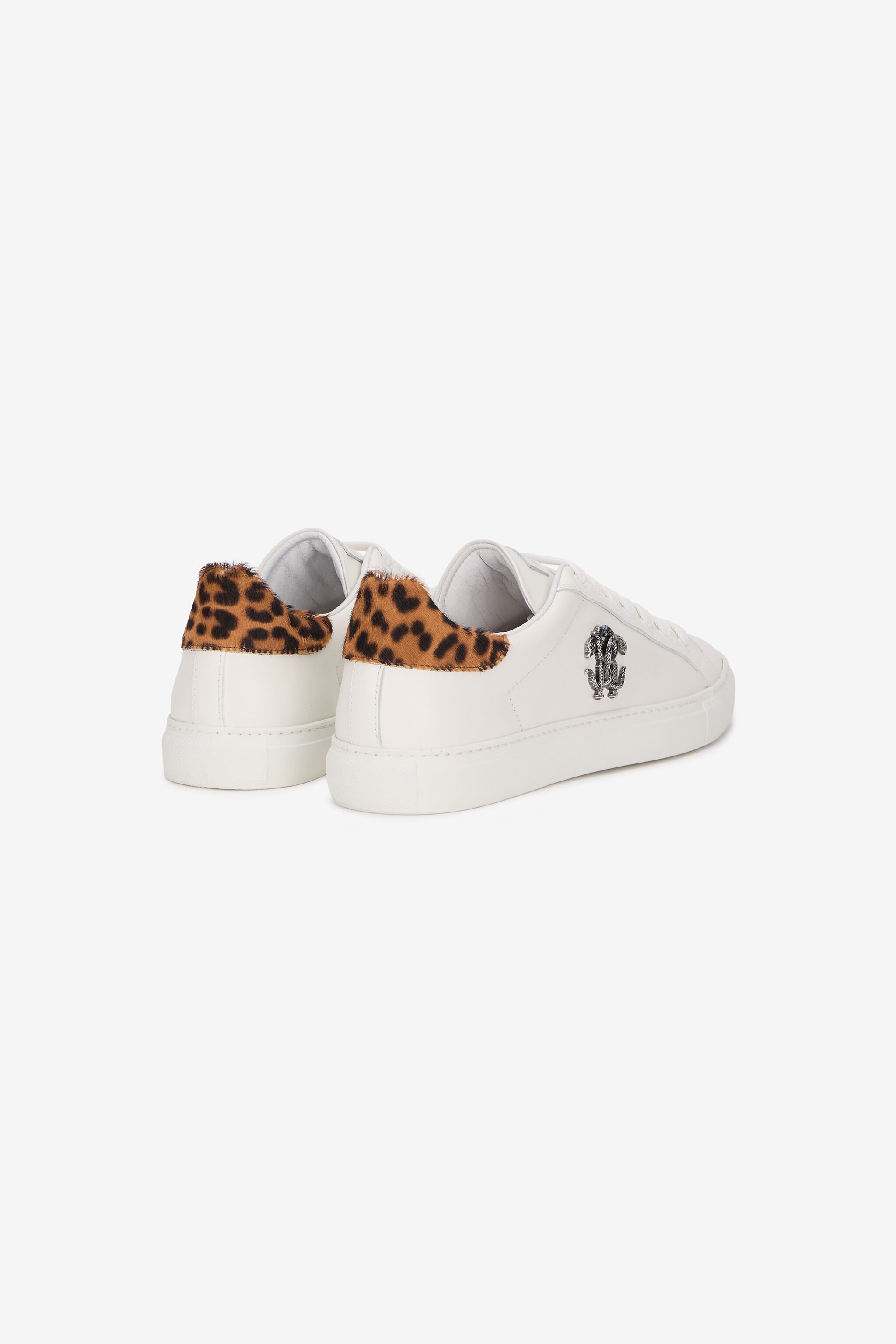 RC Sneakers Con Inserto Jaguar Skin Bianco URS074-PZA90