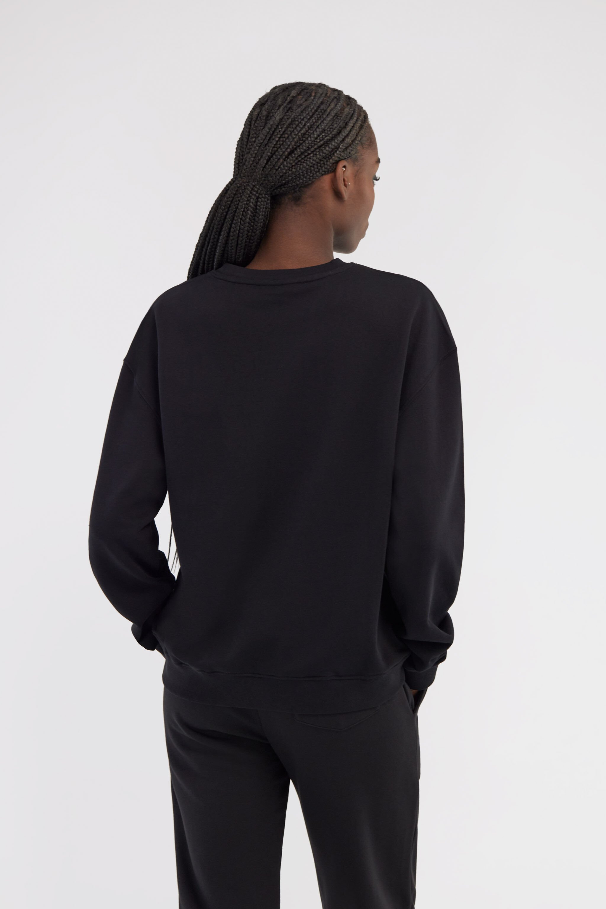 RC Sweatshirt with Monogram RC Black NOT67A-CF052