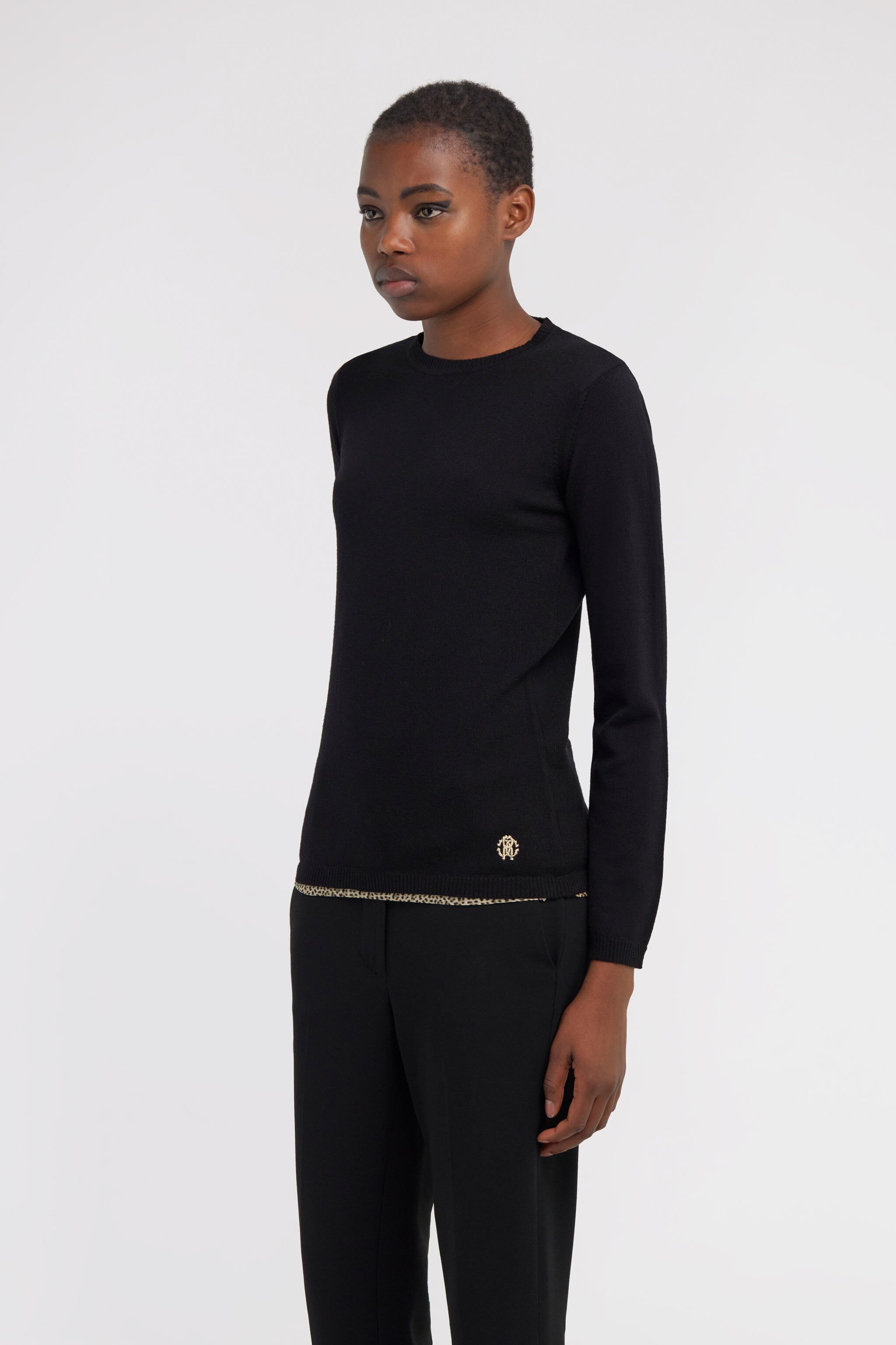 RC Maglia girocollo Nero NOM00A-MQ030