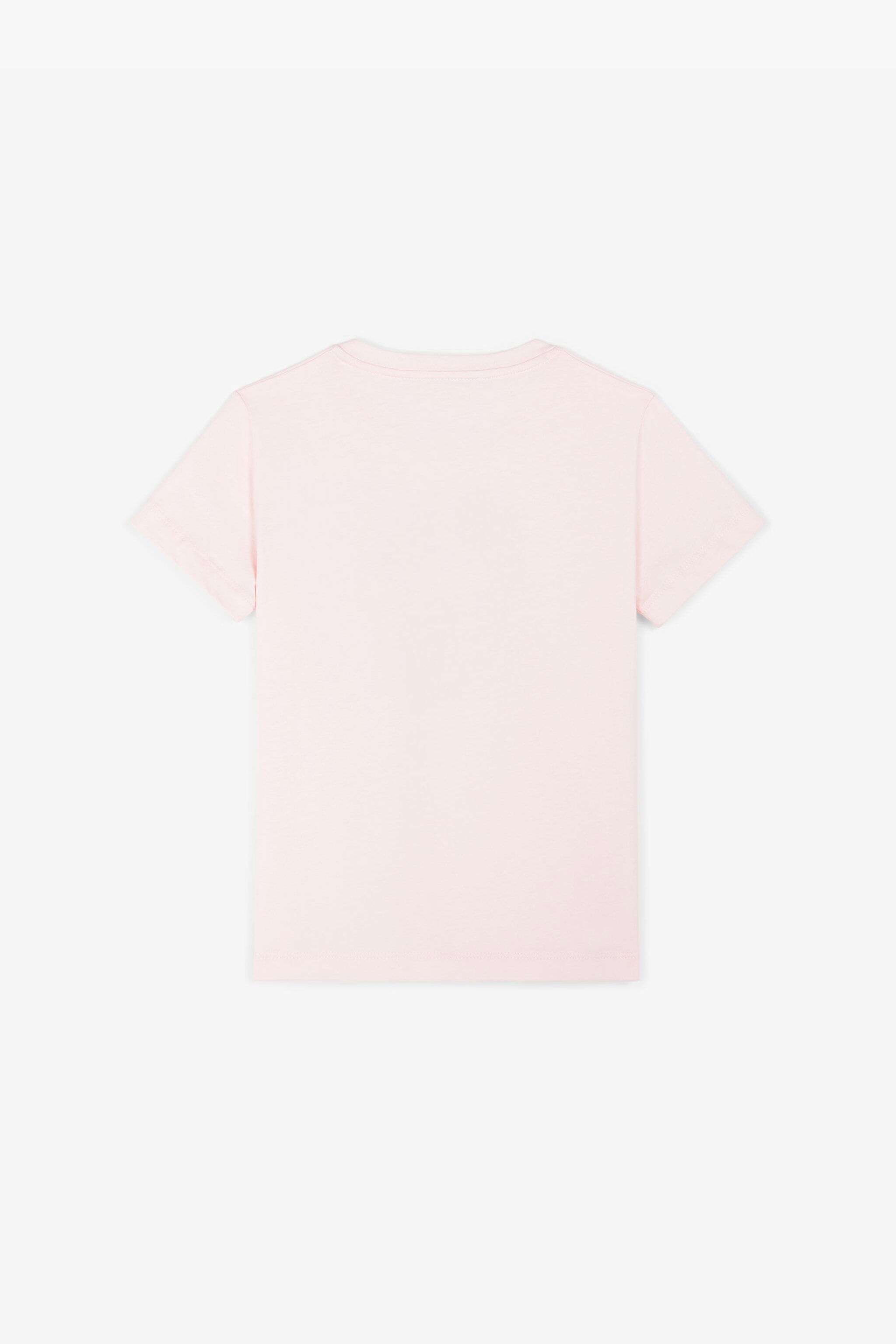 JU Flower-Embroidered Cotton T-Shirt Pink RJT640-JD001