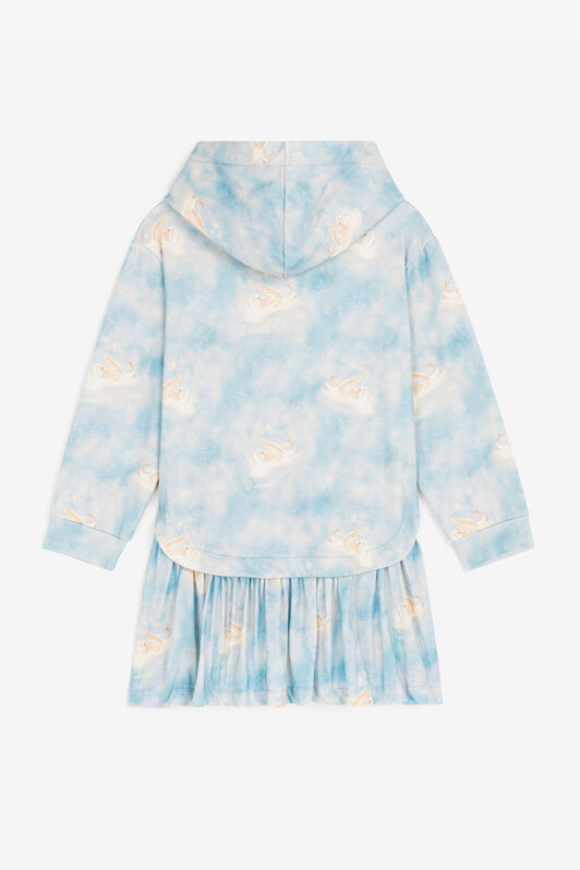 JU Wild Leda-Print Sweatshirt Dress Light blue RJT10X-5OI04