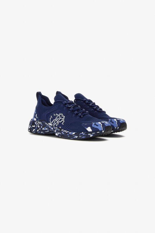 RC Sneakers with Monogram Mirror Snake Dark blue JSS02A-FT003