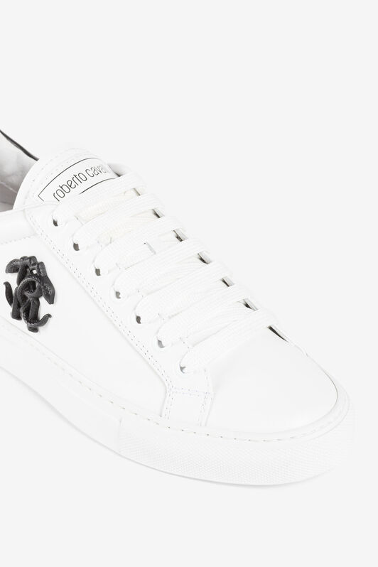 RC Sneakers with Monogram Mirror Snake White/Black RKS038-PZA90