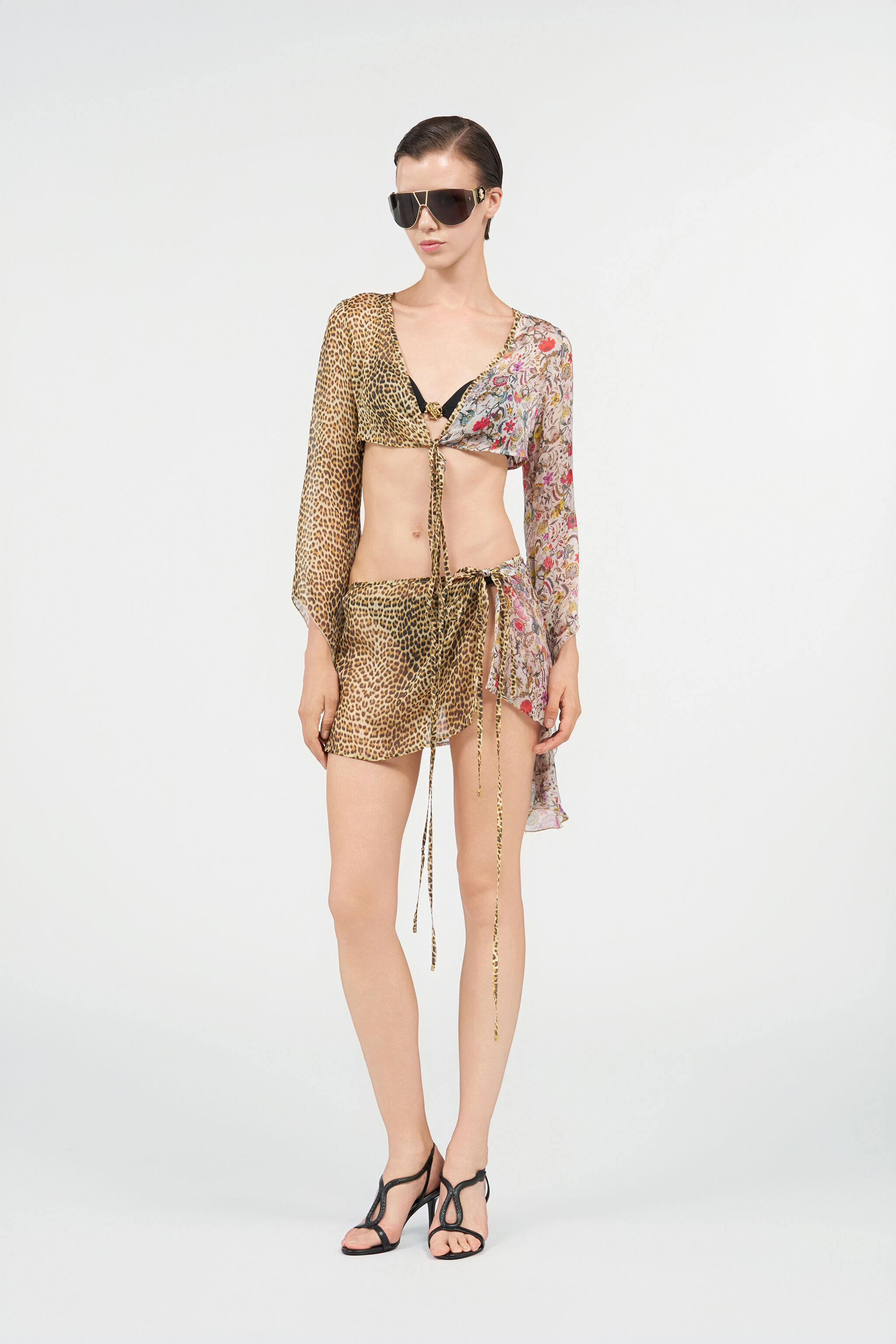 RC Seidentop mit Baby Jaguar-Print RC Seidentop mit Baby Jaguar-Print MULTICOLOR WQW024-HNR31