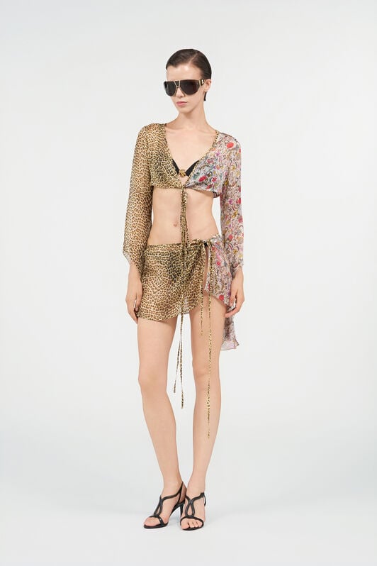 RC Seidentop mit Baby Jaguar-Print RC Seidentop mit Baby Jaguar-Print MULTICOLOR WQW024-HNR31