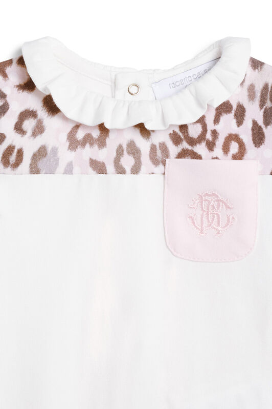 JU Ensemble grenouillère à motif jaguar JU Ensemble grenouillère à motif jaguar BABYPINK/BEIGE/BROWN JJT801-JMR82