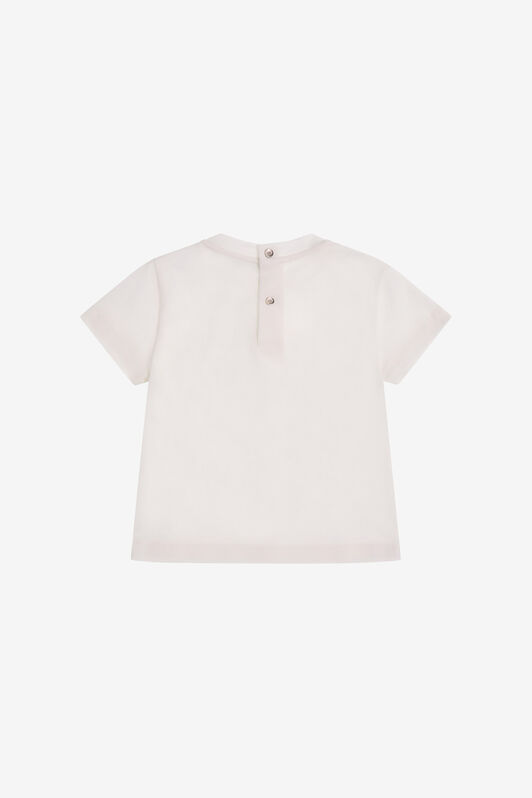 JU T-shirt con firma e stampa Bianco SJT647-JD001