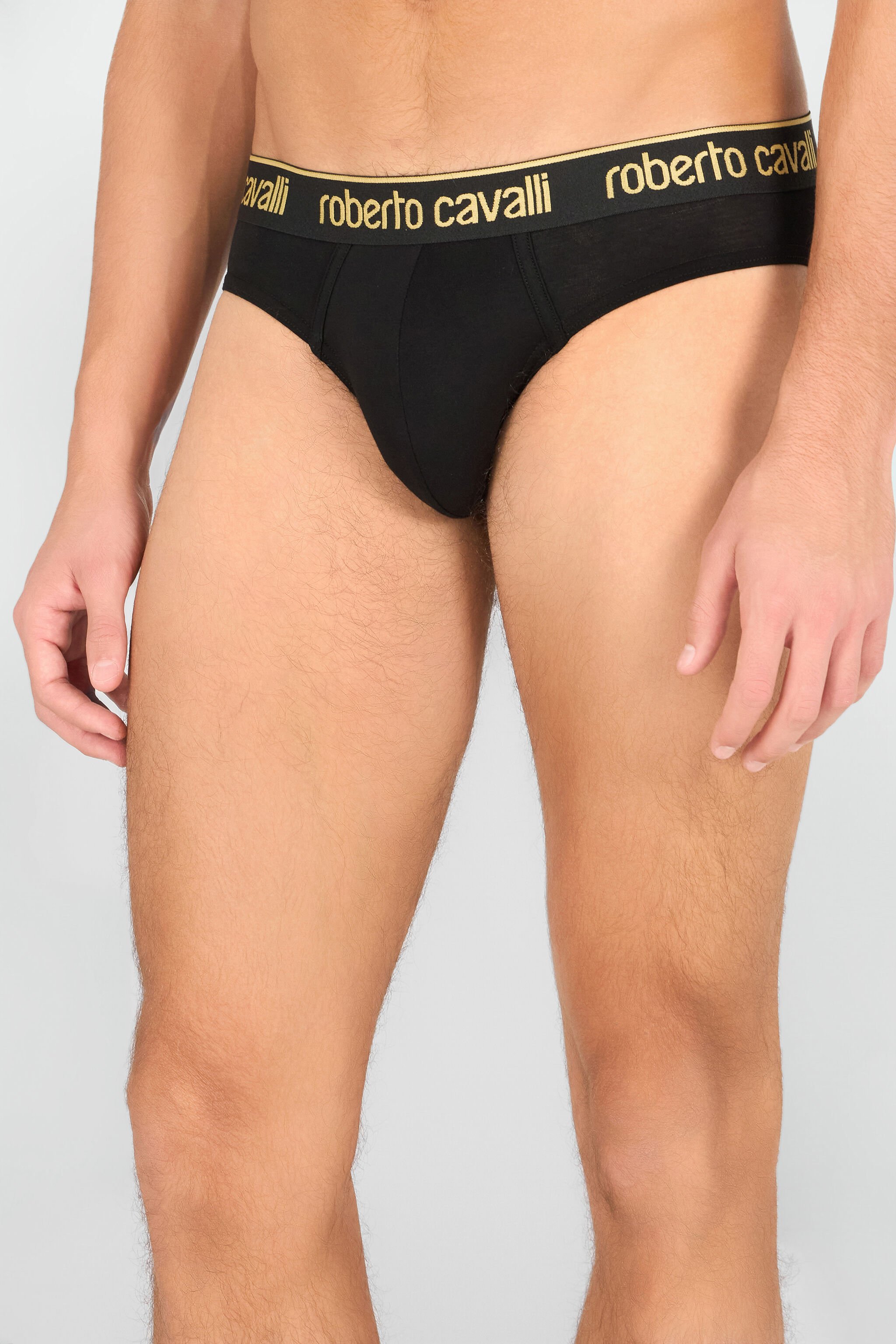 RC Roberto Cavalli Logo Slip Schwarz TRO01A-JJ016