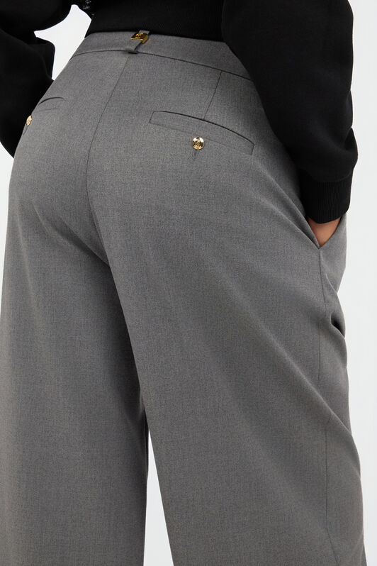 JC Pantaloni Ampi Pieghettati Grigi JC Pantaloni Ampi Pieghettati Grigi GRIGIO MELANGE VFT148-VF227