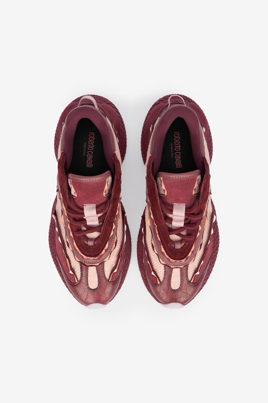 RC Pink Lace-Up Sneakers With Chunky Sole RC Pink Lace-Up Sneakers With Chunky Sole Purple VQS200-PZS67