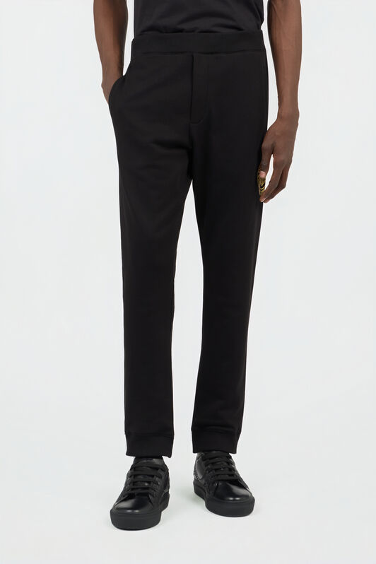 JC Black Cotton Trousers BLACK/GOLD Q61190-Q0093