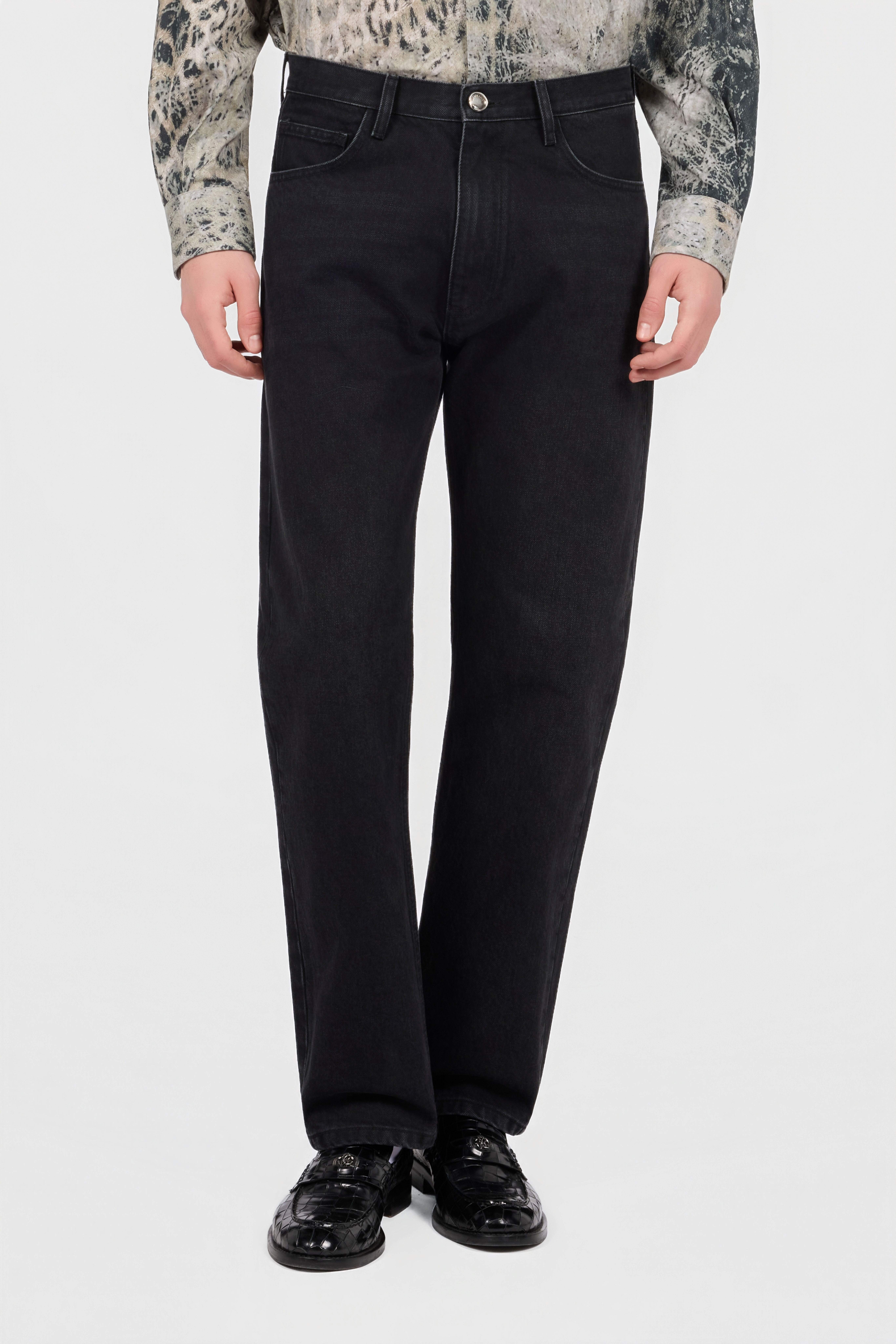 RC Black Denim Jeans BLACK XNJ207-VT034