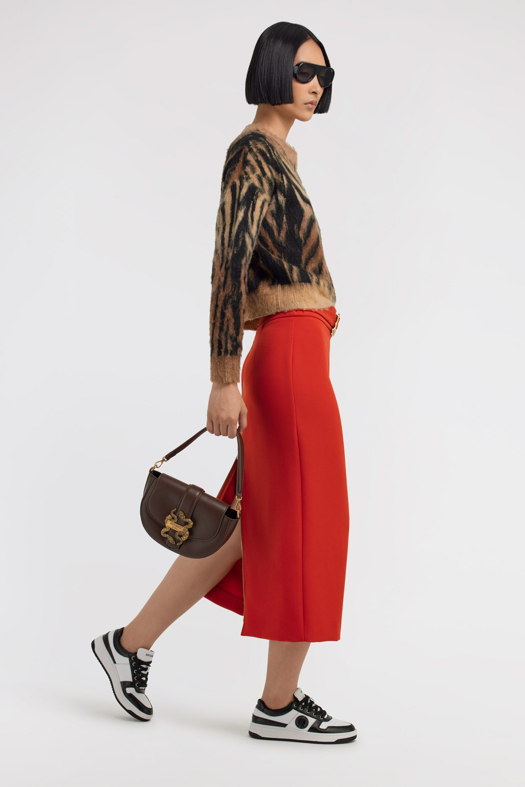 JC Just Cavalli Skirt Rot TFT093-TF139