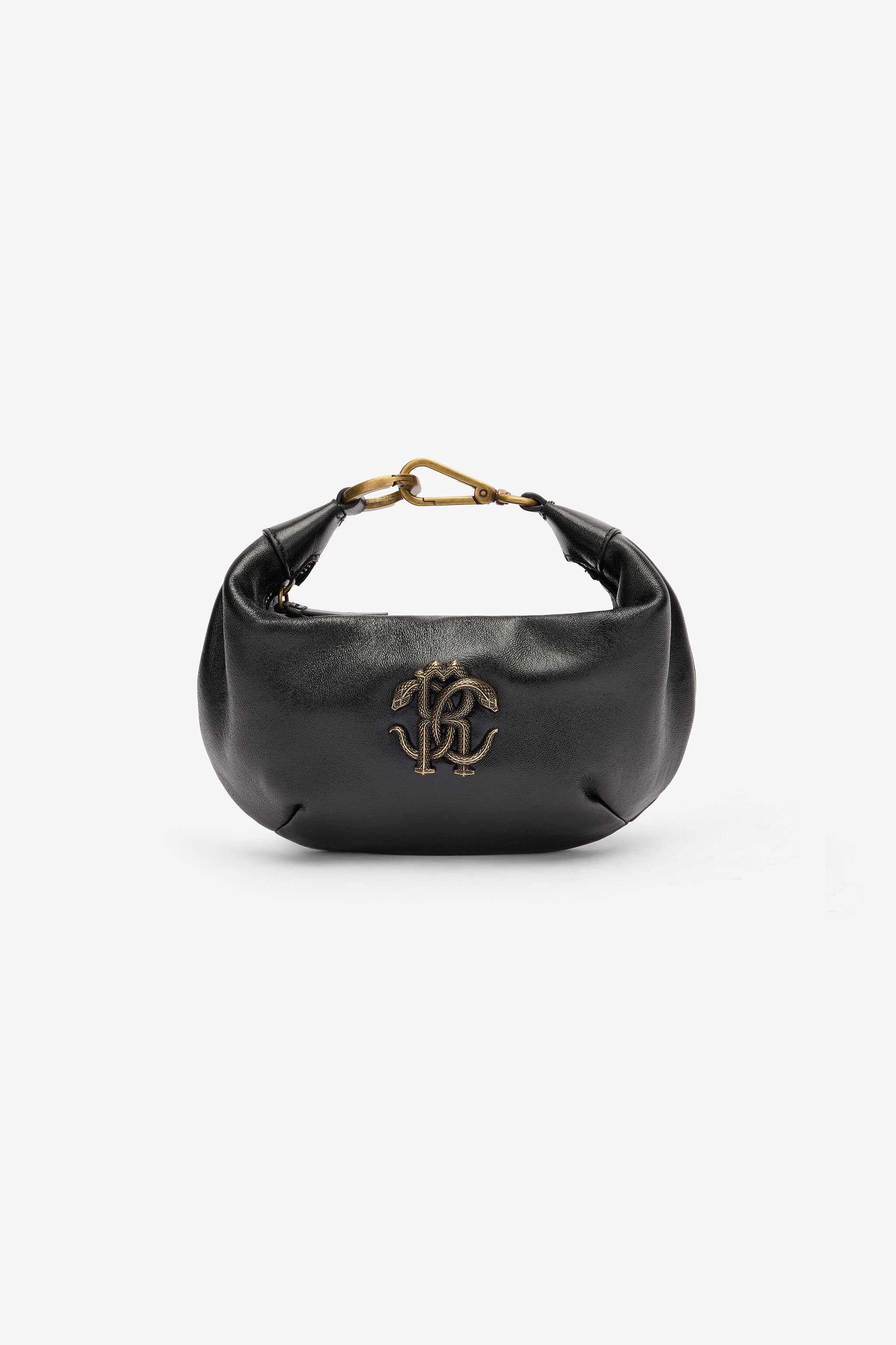 RC Borsa Hobo Con Monogram Mirror Snake Nero POB00A-PZ296