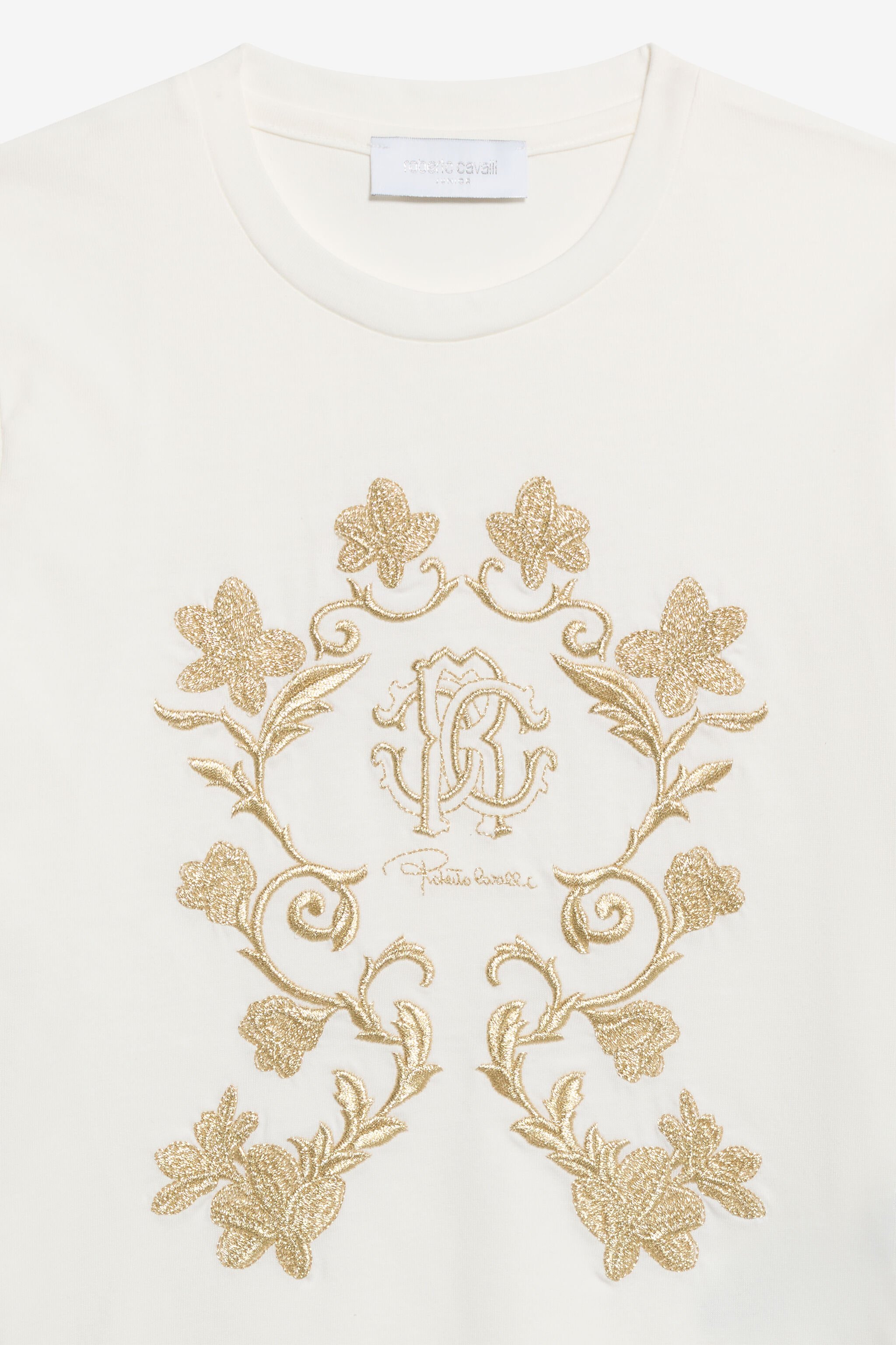 JU T-shirt Blanc En Coton MILKY WHITE TJT66V-JD001