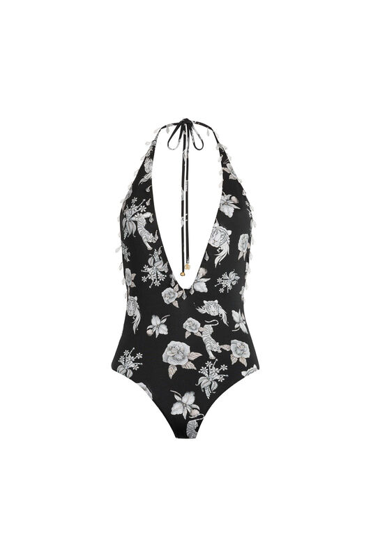UG Crystal-Embellished Floral-Print Swimsuit UG Crystal-Embellished Floral-Print Swimsuit BLACK MYW05C-HVB20